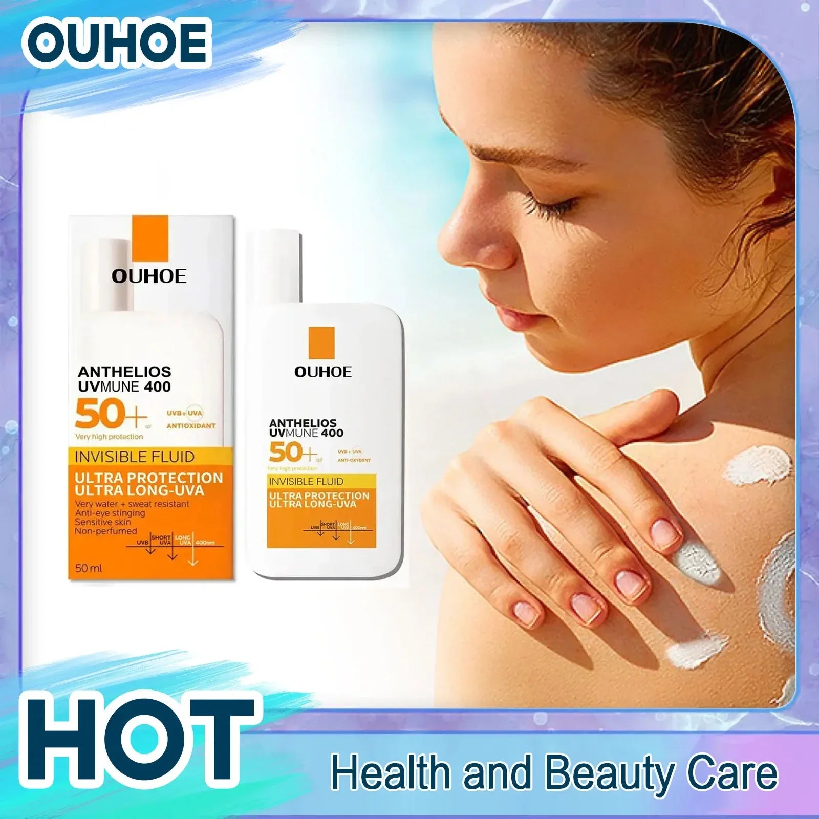 Original Facial Body Sunscreen Whitening Sun Cream Sunblock Skin Protective Cream Anti Sun Facial Protection Cream SPF 50