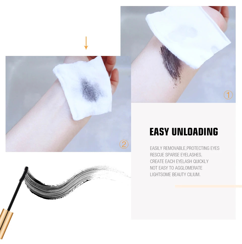 O.TWO.O 3D Fiber Lashes Thick Lengthening Mascara Long Black Lash Eyelash Extension Eye Lashes Brush Makeup Pro Eye-Cosmetics