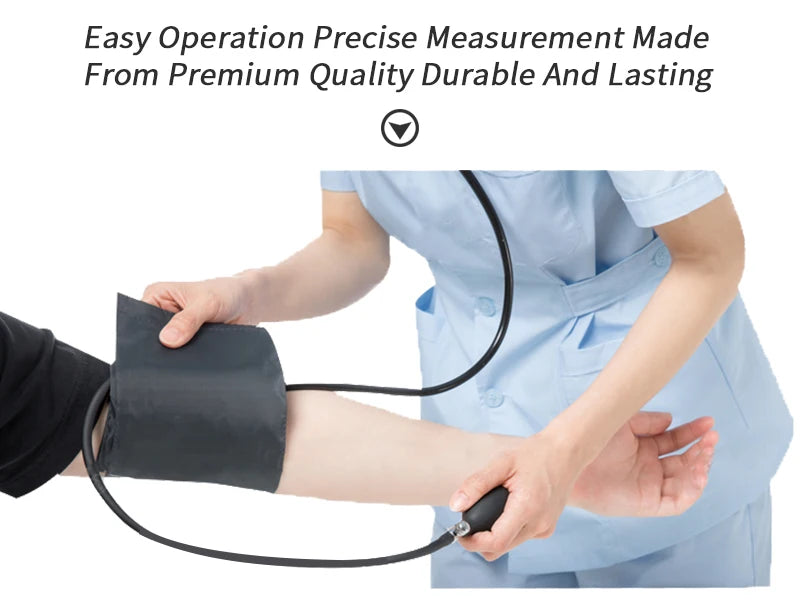 Manual Blood Pressure Monitor Diastolic Sphygmomanometer BP Tensiometer Blood Pressure Sphygmomanomete Cuff Home Health Monitor - Beauty-health Online Shop