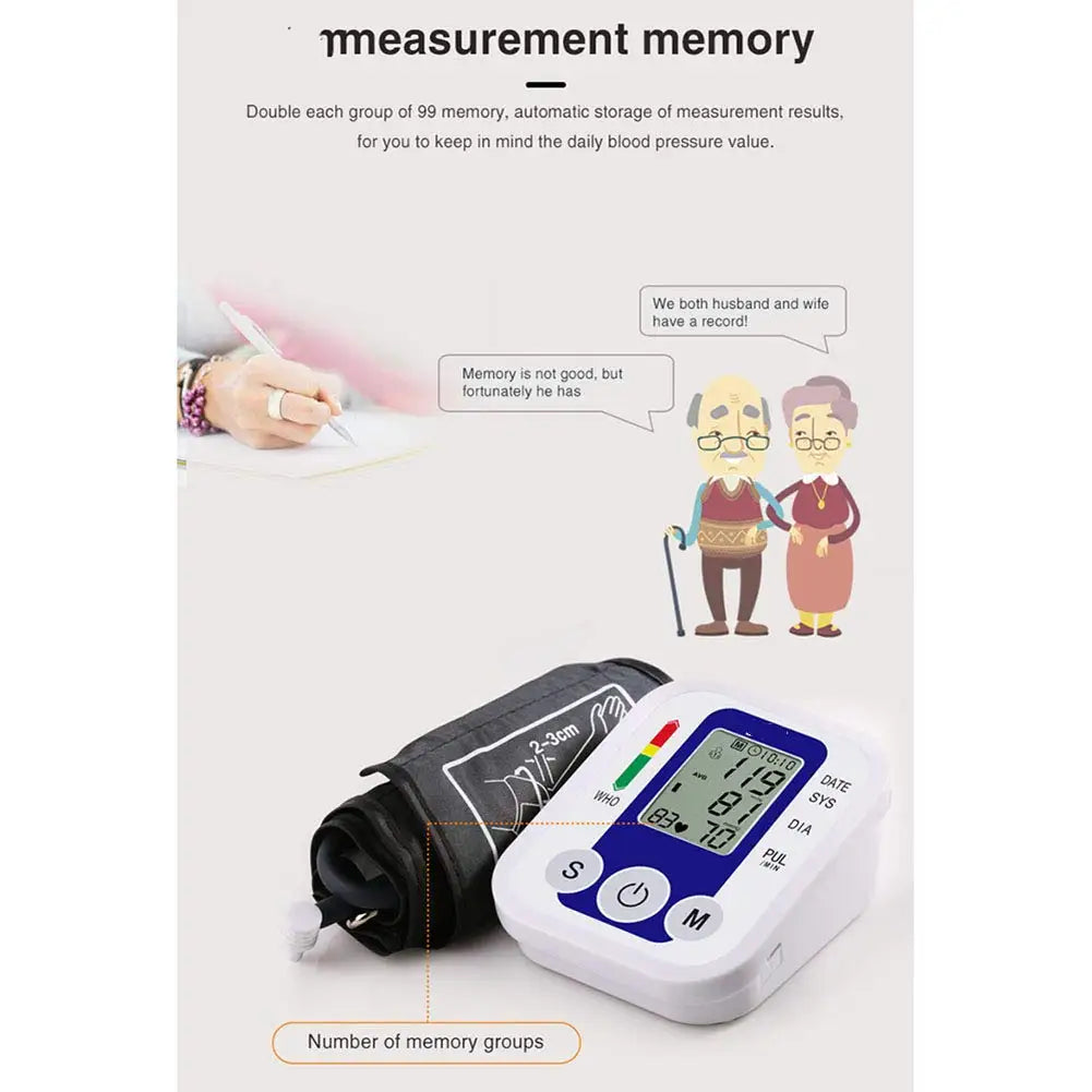 Health Care LCD Blood Pressure Monitor - Beauty-health Online Shop