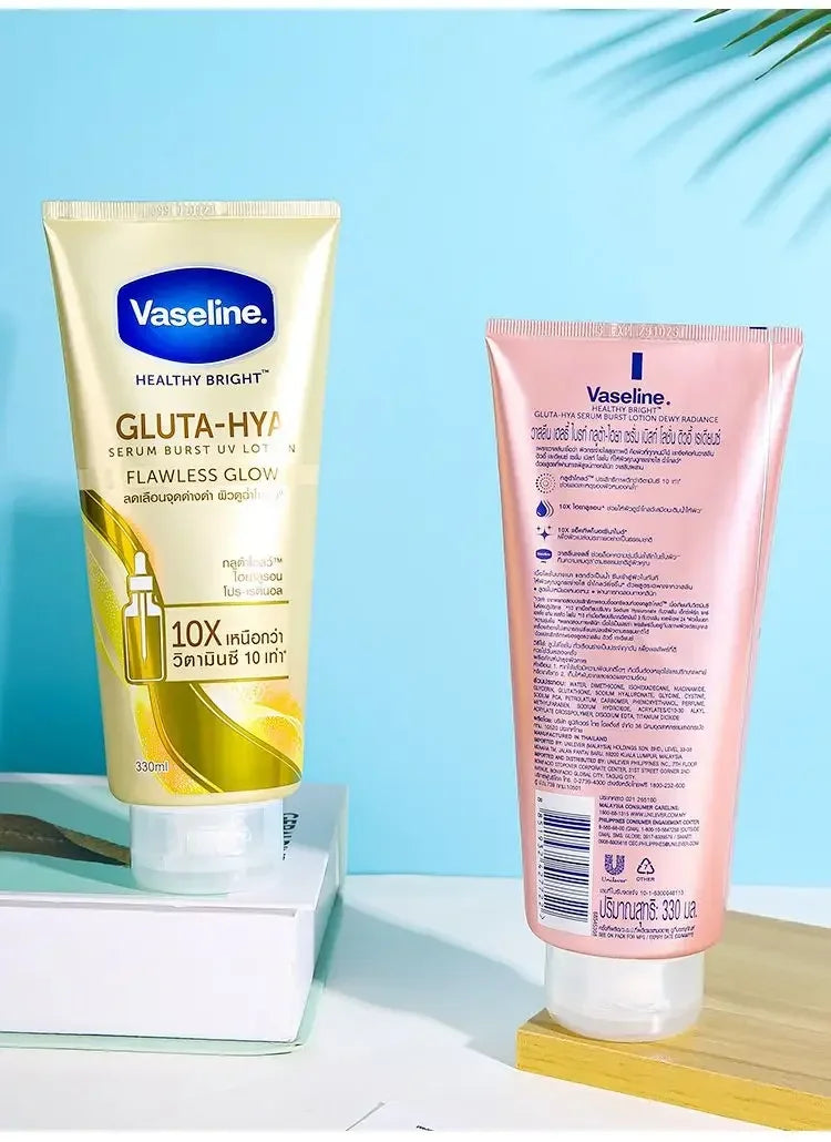 Vaseline Night Whitening Body Lotion 300ml Body Cream Rose Nicotinamide Moisturizing Whitening Radiance Repairing Body Skin Care