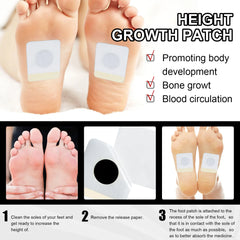 Body Height Enhancer Patch For Adults Children Promote Bones Growtaller Acupuncture Points Stimulation Height Growth Foot Patch