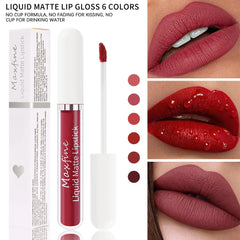 Matte liquid lipstick Waterproof sexy velvet lip glaze Long lasting moisturizing lipstick