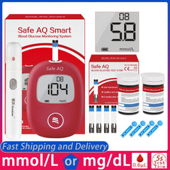 Safe AQ Blood Glucose Meter with Test Strips and Lancets Diabetes Blood Sugar Monitor Glucometer Get results fast 0.6μL sample - Beauty-health Online Shop