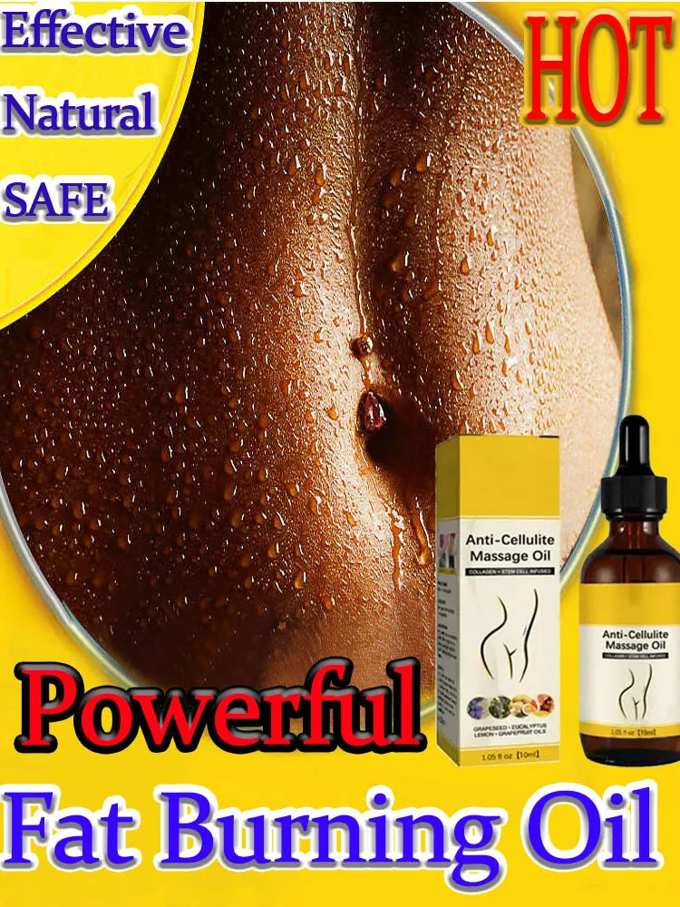 Slimming Oil Fat Burning Belly Loss Fat Lose Weight Slim Down Natural Plant Extracted Weight Lose Slimming Essential Oils