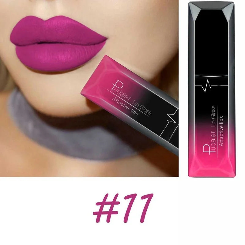 Best Lip Makeup 17 Color Sexy Matte Long Lasting Lipgloss Liquid Lipstick Lip Cream