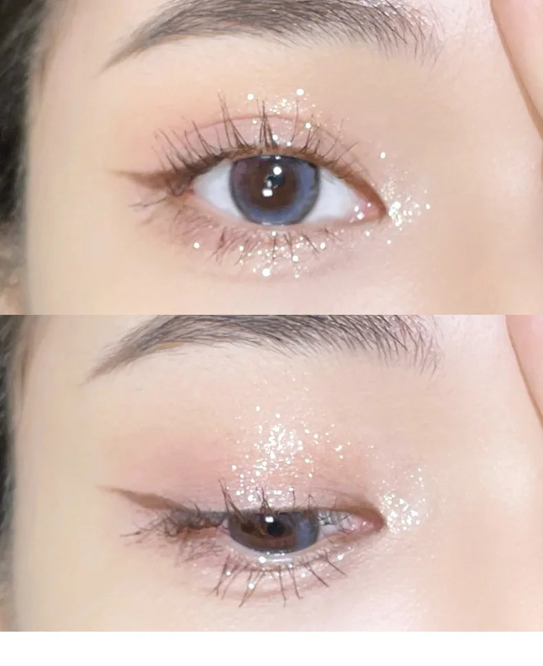 Diamond Glitter Monochrome Eyeshadow Palette Discoloration Eyeshadow Highlighter Sequins Waterproof Lasting Eyes Makeup Pigments