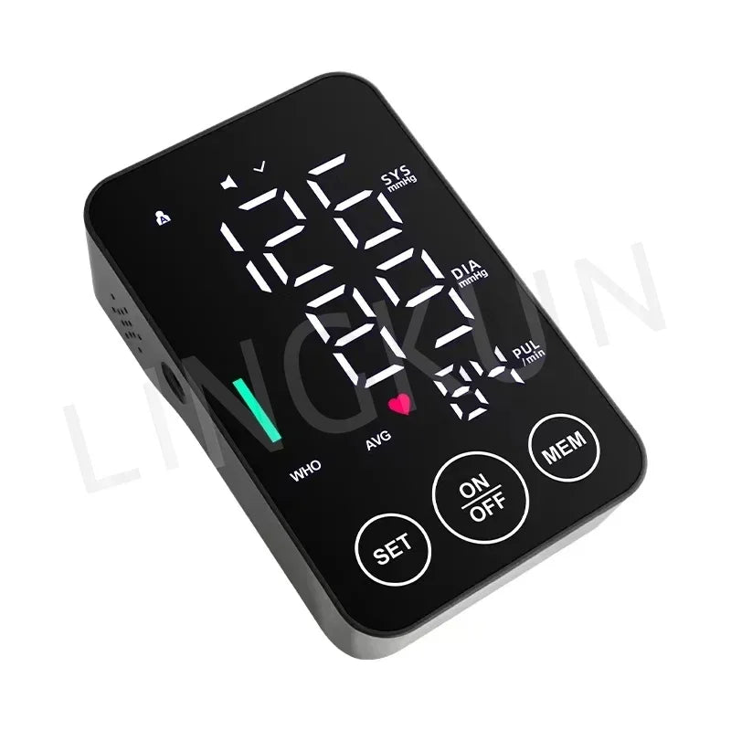 Spanish Voice Sphygmomanometer BP Monitor Health Care New LED Blood Pressure Monitor Big Screen Tonometer Digital Arm Tonometer